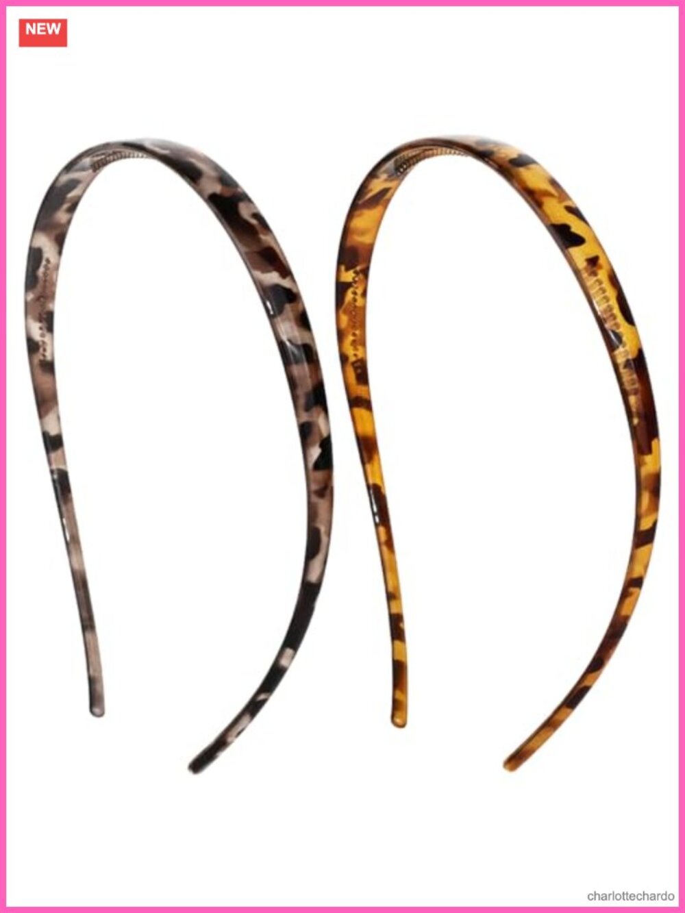 2 Pack Eyewear Headbands Plastic Skinny Hairbands for Glasses